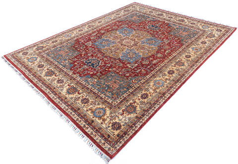 Chobi Red Hand Knotted 810 X 119  Area Rug 700-145250 Image 2
