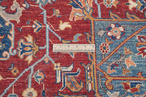 Chobi Red Hand Knotted 810 X 119  Area Rug 700-145250 Image 7