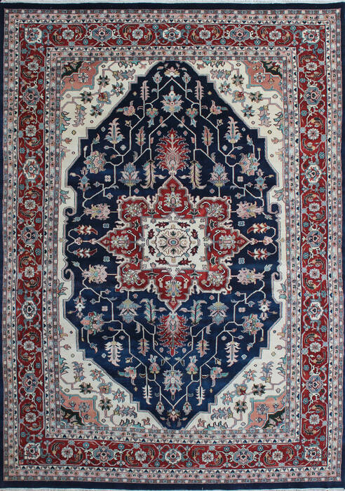 Kashan Multicolor Hand Knotted 96 X 136  Area Rug 902-145253 Image 0