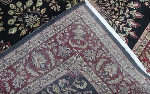 Kashan Multicolor Hand Knotted 90 X 120  Area Rug 902-145254 Image 1