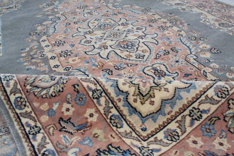 Kashan Blue Hand Knotted 59 X 91  Area Rug 905-145258 Image 10