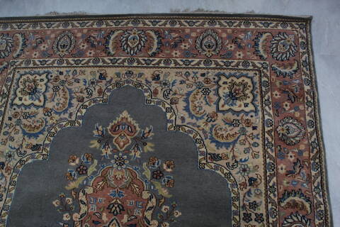 Kashan Blue Hand Knotted 59 X 91  Area Rug 905-145258 Image 8