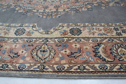 Kashan Blue Hand Knotted 59 X 91  Area Rug 905-145258 Image 9