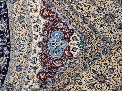 Nain Blue Hand Knotted 1511 X 1511  Area Rug 100-145276 Image 5
