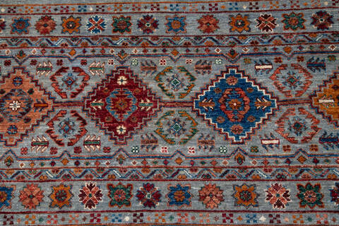 Chobi Grey Hand Knotted 57 X 84  Area Rug 700-145292 Image 5