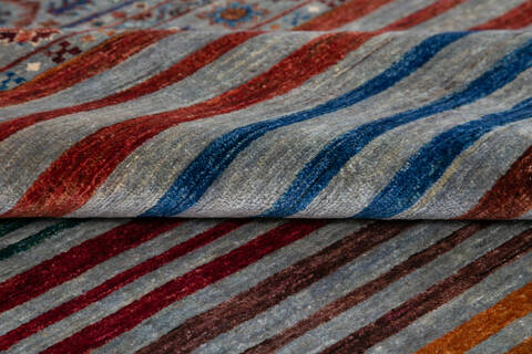 Chobi Grey Hand Knotted 57 X 84  Area Rug 700-145292 Image 6