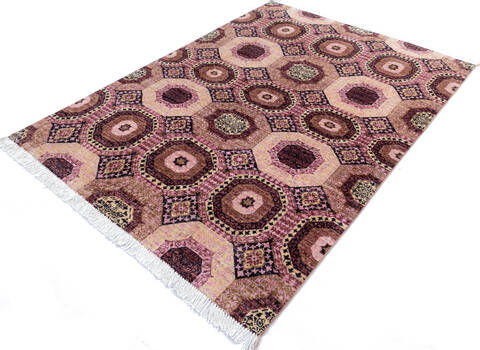 Chobi Red Hand Knotted 50 X 69  Area Rug 700-145324 Image 2