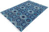 Chobi Blue Hand Knotted 60 X 90  Area Rug 700-145328 Thumb 2