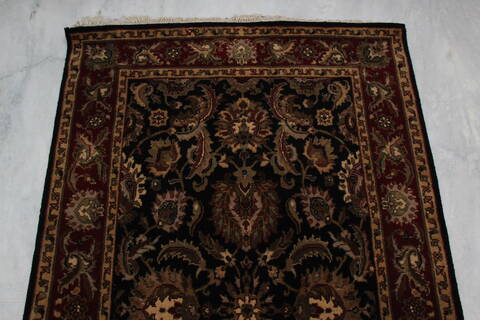 Jaipur Black Hand Knotted 40 X 64  Area Rug 905-145369 Image 8