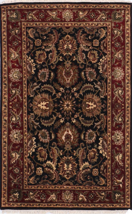 Jaipur Black Hand Knotted 40 X 64  Area Rug 905-145369 Image 0
