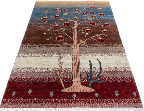 Chobi Multicolor Hand Knotted 43 X 511  Area Rug 700-145378 Image 1