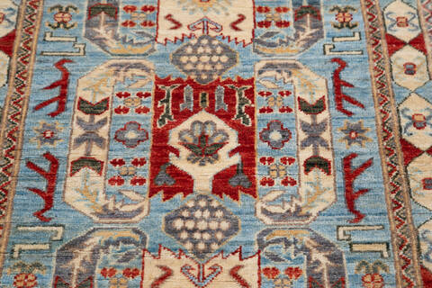 Chobi Grey Runner Hand Knotted 28 X 94  Area Rug 700-145391 Image 4