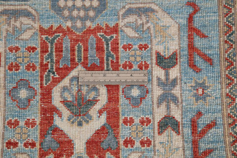 Chobi Grey Runner Hand Knotted 28 X 94  Area Rug 700-145391 Image 7