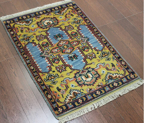 Vintage Multicolor Hand Knotted 20 X 30  Area Rug 902-145394 Image 1