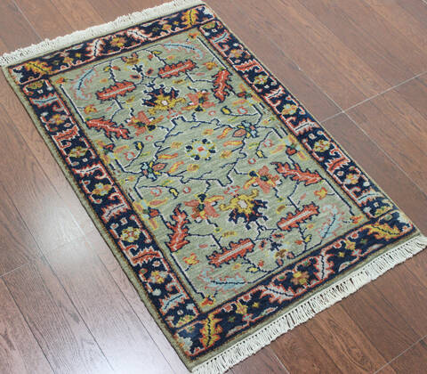 Vintage Multicolor Hand Knotted 20 X 30  Area Rug 902-145401 Image 2