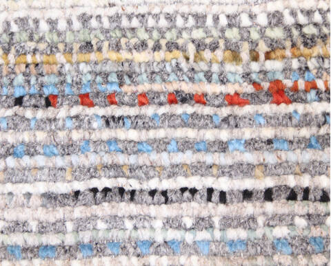 Modern-Contemporary Multicolor Hand Knotted 83 X 103  Area Rug 904-145448 Image 4