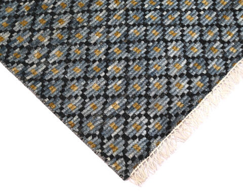 Modern-Contemporary Multicolor Hand Knotted 711 X 104  Area Rug 904-145456 Image 3