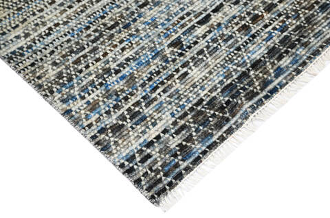 Modern-Contemporary Green Hand Knotted 810 X 124  Area Rug 904-145462 Image 2