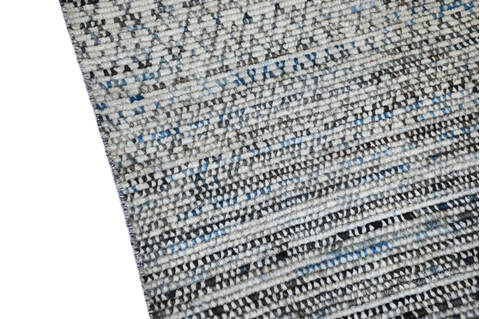Modern-Contemporary Green Hand Knotted 810 X 124  Area Rug 904-145462 Image 8