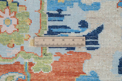 Modern Blue Hand Knotted 59 X 80  Area Rug 700-145502 Image 6
