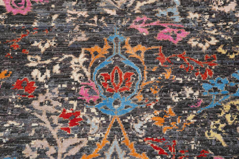 Modern Grey Hand Knotted 41 X 60  Area Rug 700-145505 Image 3