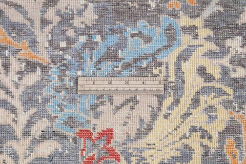 Modern Grey Hand Knotted 41 X 60  Area Rug 700-145505 Image 6