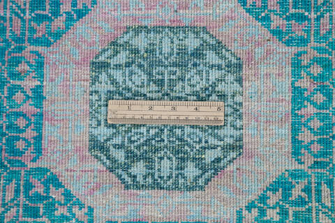Chobi Green Hand Knotted 57 X 710  Area Rug 700-145508 Image 6
