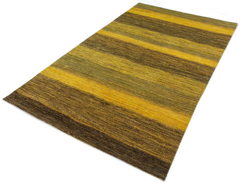Gabbeh Yellow Hand Knotted 60 X 95  Area Rug 700-145510 Image 2