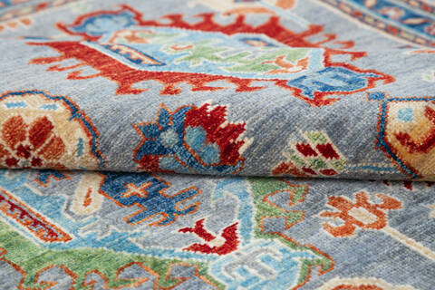 Chobi Grey Hand Knotted 40 X 61  Area Rug 700-145518 Image 5