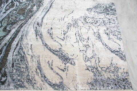 Jaipur Grey Hand Knotted 80 X 100  Area Rug 905-145535 Image 3