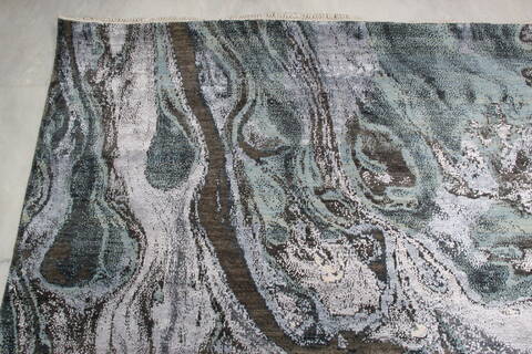 Jaipur Grey Hand Knotted 80 X 100  Area Rug 905-145535 Image 5