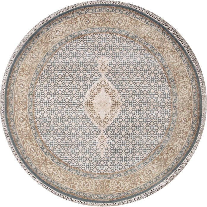 Mahi Blue Round Hand Knotted 50 X 50  Area Rug 902-145539 Image 0
