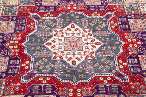 Chobi Purple Hand Knotted 41 X 59  Area Rug 700-145557 Image 3