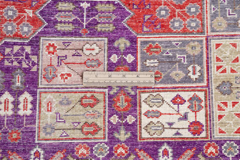 Chobi Purple Hand Knotted 41 X 59  Area Rug 700-145557 Image 6