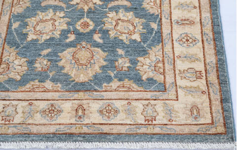 Chobi Blue Hand Knotted 29 X 47  Area Rug 700-145559 Image 4
