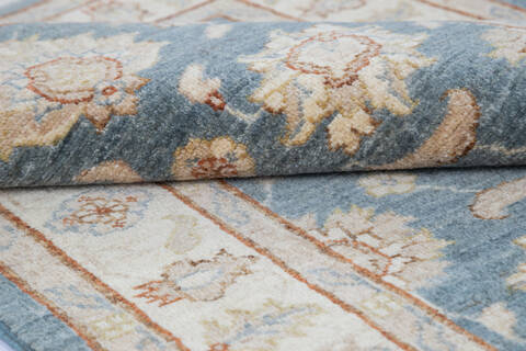 Chobi Blue Hand Knotted 29 X 47  Area Rug 700-145559 Image 5