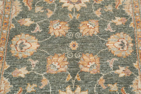 Chobi Green Hand Knotted 29 X 41  Area Rug 700-145561 Image 3