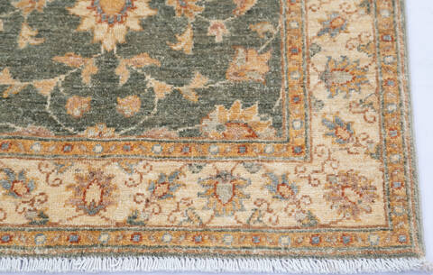 Chobi Green Hand Knotted 29 X 41  Area Rug 700-145561 Image 4
