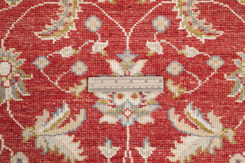 Chobi Beige Runner Hand Knotted 29 X 99  Area Rug 700-145571 Image 6
