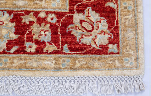Chobi Beige Hand Knotted 42 X 59  Area Rug 700-145574 Image 3