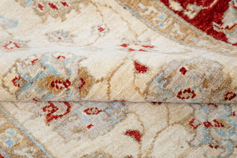 Chobi Beige Hand Knotted 42 X 59  Area Rug 700-145574 Image 5