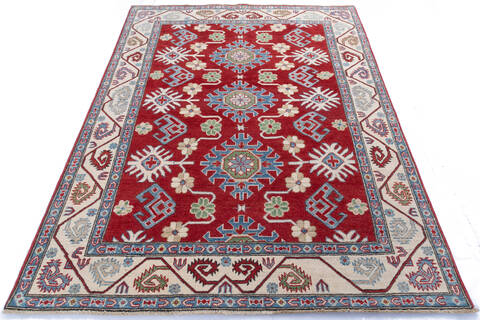 Kazak Red Hand Knotted 50 X 610  Area Rug 700-145598 Image 1