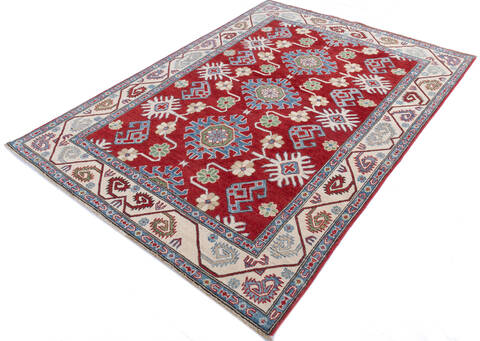 Kazak Red Hand Knotted 50 X 610  Area Rug 700-145598 Image 2