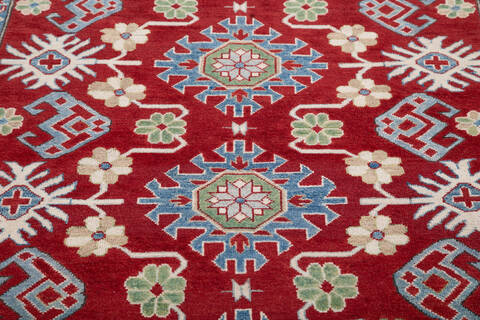 Kazak Red Hand Knotted 50 X 610  Area Rug 700-145598 Image 3