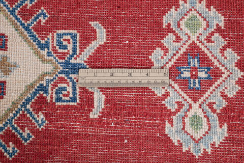 Kazak Red Hand Knotted 50 X 67  Area Rug 700-145599 Image 6