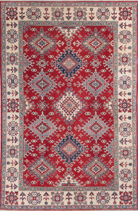 Kazak Red Hand Knotted 66 X 911  Area Rug 700-145610 Image 0
