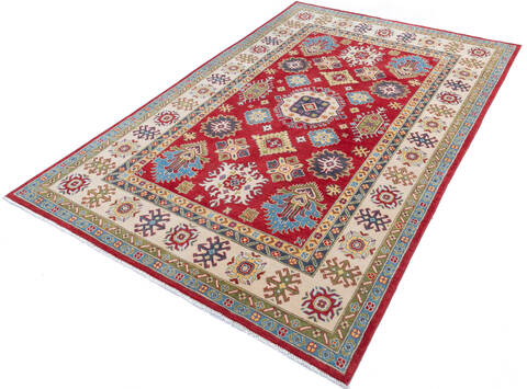 Kazak Red Hand Knotted 67 X 911  Area Rug 700-145614 Image 2