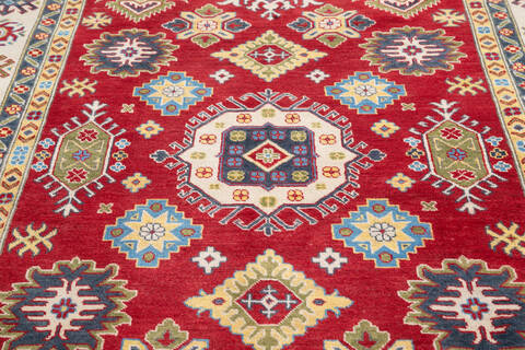 Kazak Red Hand Knotted 67 X 911  Area Rug 700-145614 Image 3