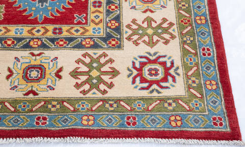 Kazak Red Hand Knotted 67 X 911  Area Rug 700-145614 Image 4