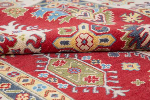 Kazak Red Hand Knotted 67 X 911  Area Rug 700-145614 Image 5